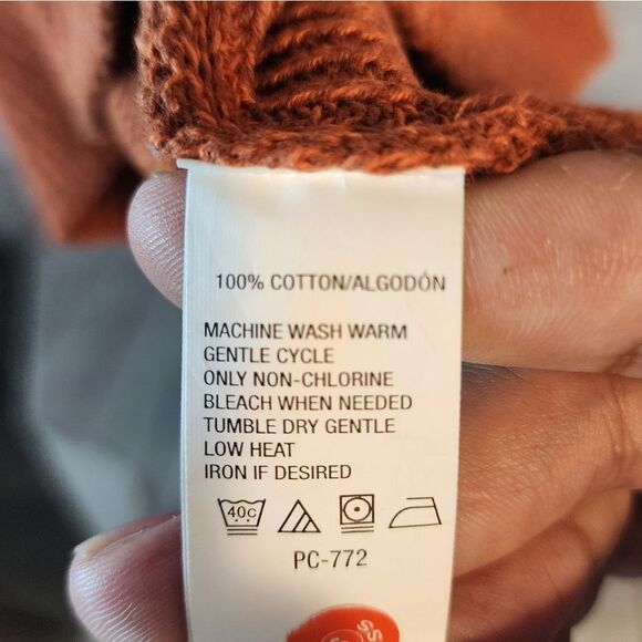 Men's G.H. Bass & Co button-up turtle neck sweater, size XL - Picture 4 of 5